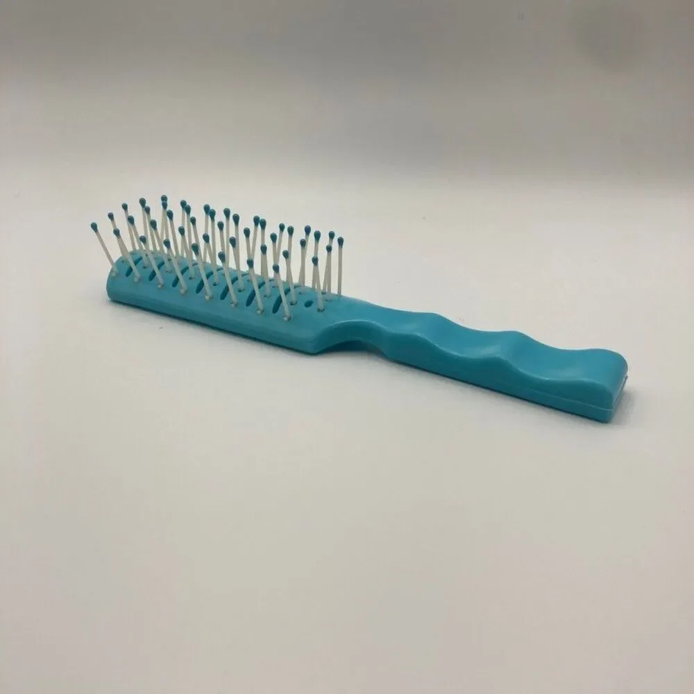 Sekine Vintage Plastic Brush Teal Blue 6 inches #32970